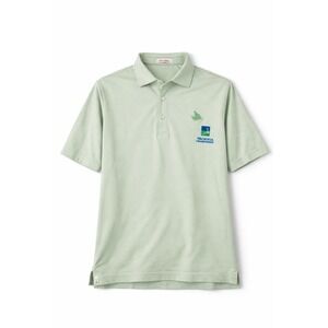 Peter Millar Wachovia Championship Polo XL Green Golf Logo Mercerized Cotton